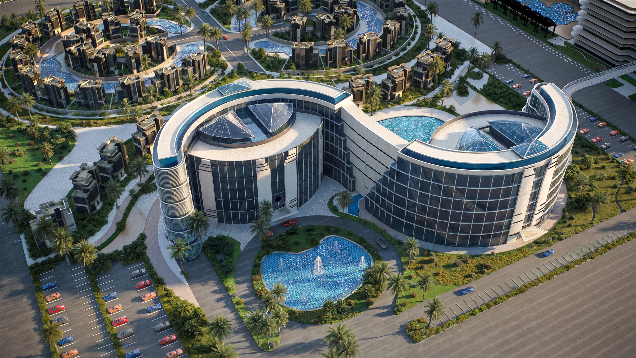 AlRemal development aerial masterplan visualization